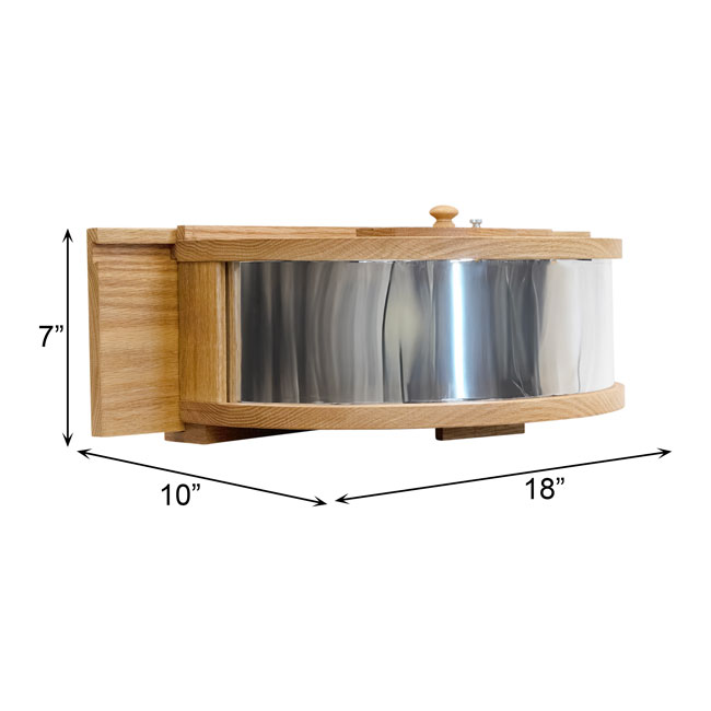 Panoramic In-House Bird Feeder with Mirrored Back
