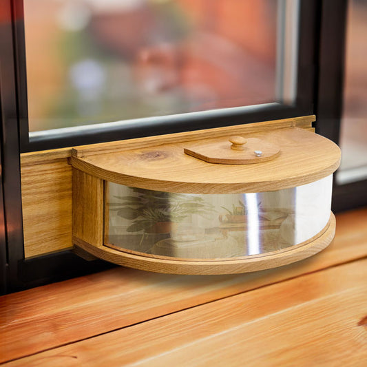 Panoramic In-House Bird Feeder with Mirrored Back - BIRDLOVER