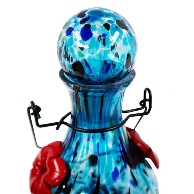 Solar LunaLite Vase Hummingbird Feeder, Saturn, 16 oz.
