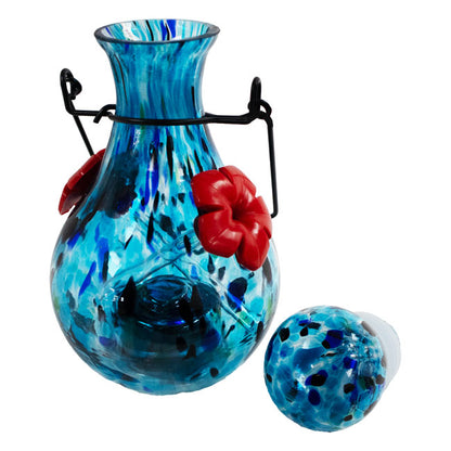 Solar LunaLite Vase Hummingbird Feeder, Saturn, 16 oz.
