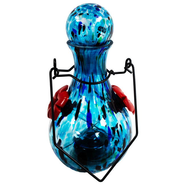 Solar LunaLite Vase Hummingbird Feeder, Saturn, 16 oz.