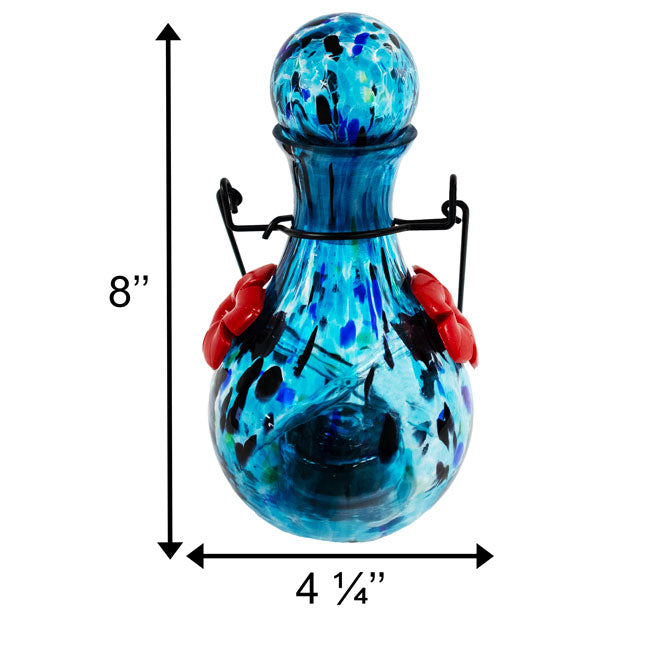 Solar LunaLite Vase Hummingbird Feeder, Saturn, 16 oz.