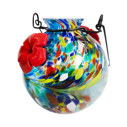 Solar LunaLite Globe Hummingbird Feeder, Blue, 16 oz.