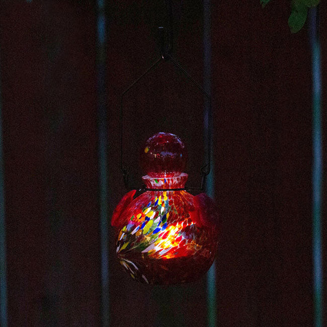 Solar LunaLite Globe Hummingbird Feeder, Red, 16oz.