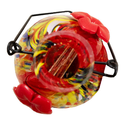 Solar LunaLite Globe Hummingbird Feeder, Red, 16oz.