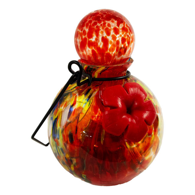 Solar LunaLite Globe Hummingbird Feeder, Red, 16oz.
