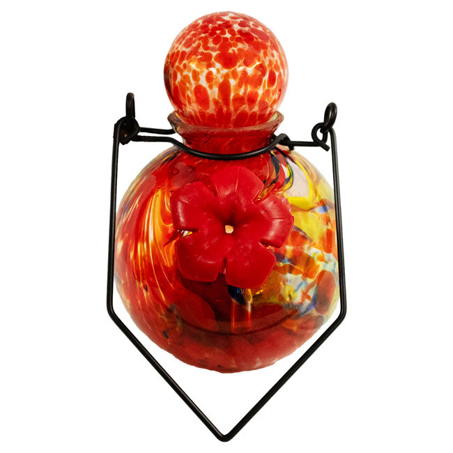 Solar LunaLite Globe Hummingbird Feeder, Red, 16oz.