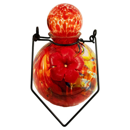 Solar LunaLite Globe Hummingbird Feeder, Red, 16oz.