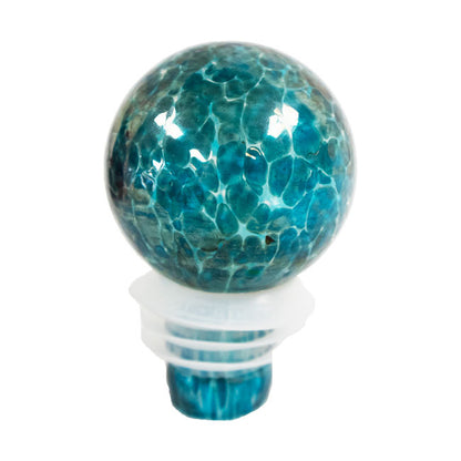 Solar LunaLite Bell Hummingbird Feeder, Aqua/Red