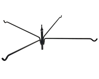 Four Arm Extended Reach Hanger, Black - BIRDLOVER