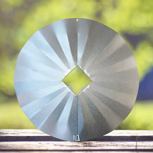 Post Mounted Galvanized Squirrel Baffle - BIRDLOVER