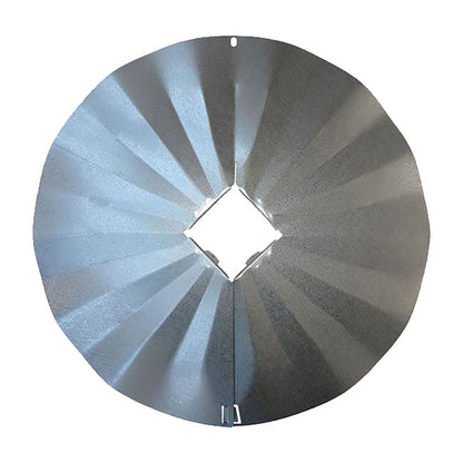 Post Mounted Galvanized Squirrel Baffle, 23.25"
