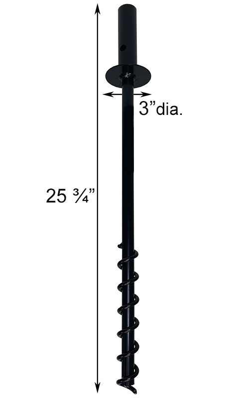 Erva Ground Socket for 1" Outer Diameter Pole