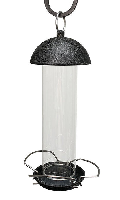 Birding Pole with Two Bird Feeders, Black, 7'1.5"
