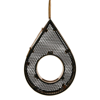 Mesh Raindrop Bird Feeder, Polished Copper