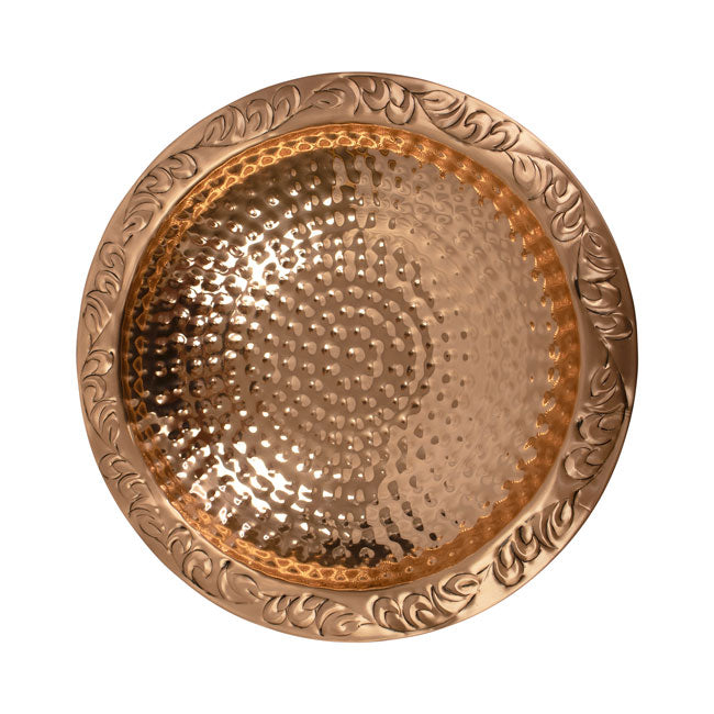 Deck Mount Copper Bird Bath, 13.5"