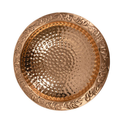 Deck Mount Copper Bird Bath, 13.5"