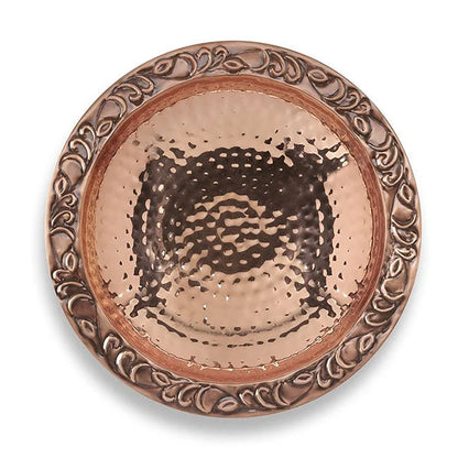 Copper Bird Bath with Garden Pole