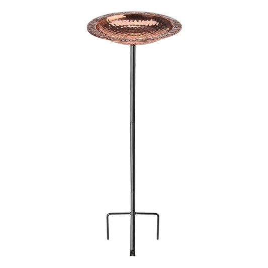 Copper Bird Bath with Garden Pole - BIRDLOVER