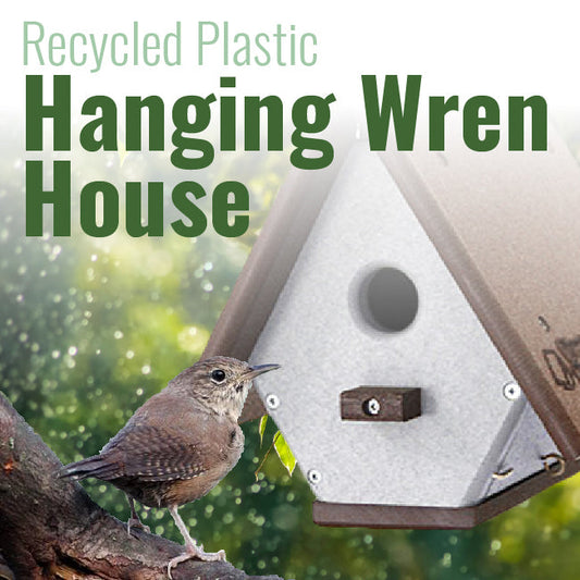 Recycled Plastic Hanging Wren House - BIRDLOVER