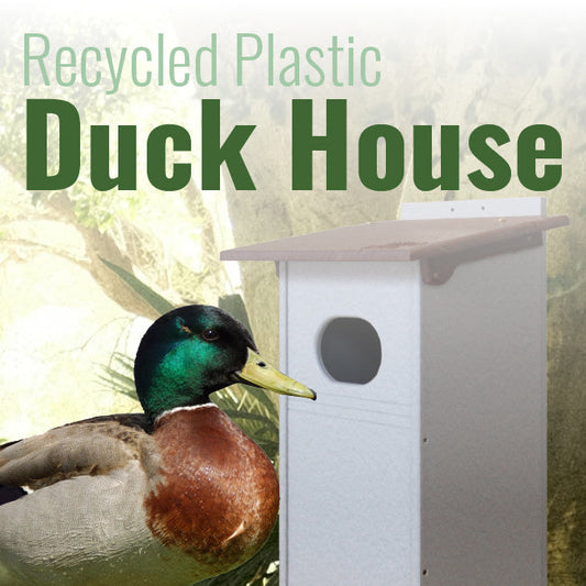Recycled Plastic Wood Duck House - BIRDLOVER
