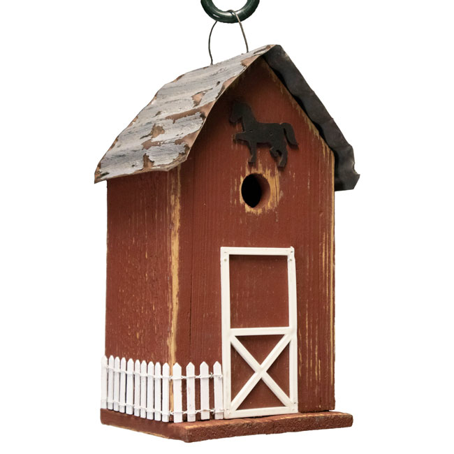 Summitville Stable Bird House, Red