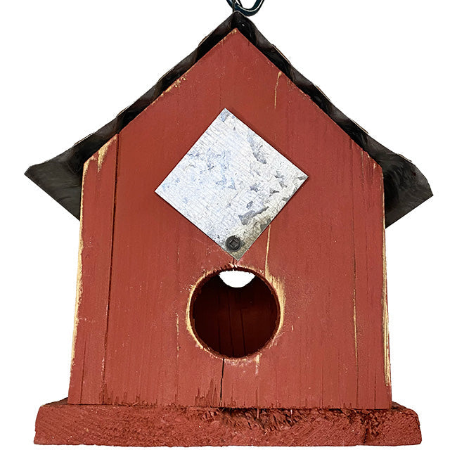Huntington Horseshoe Bird House, Red