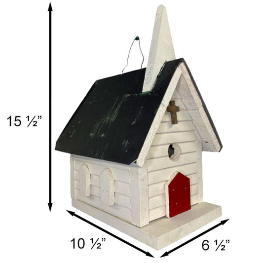 Cameron Country Church Bird House - BIRDLOVER