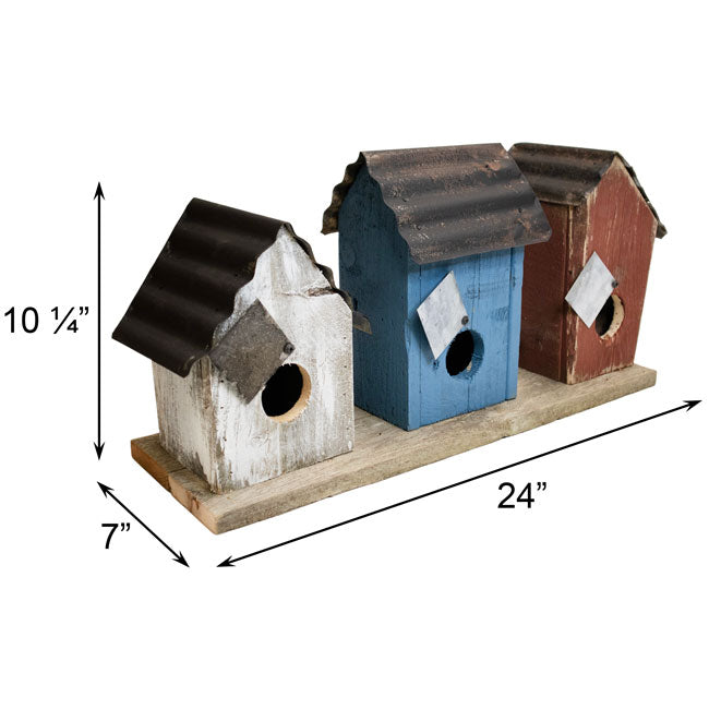Patriotic Union Trio Bird House