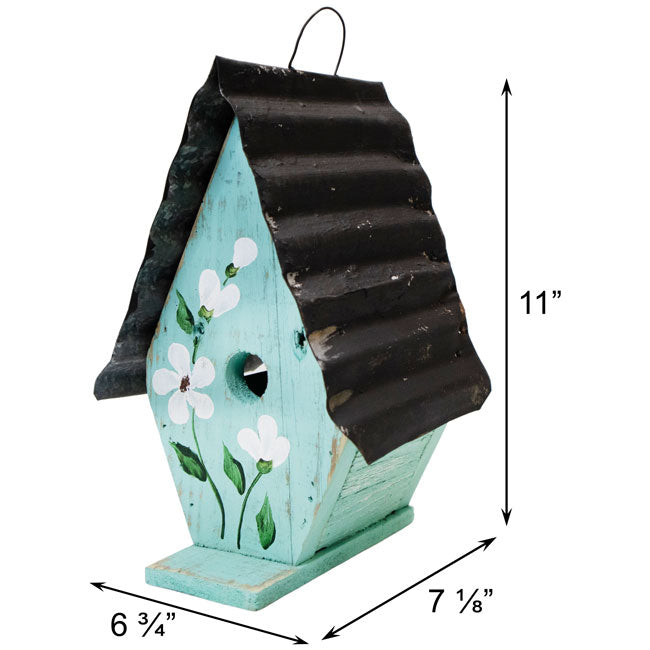 A-Frame Wren House, Teal