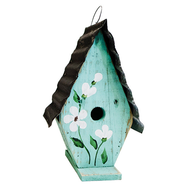 A-Frame Wren House, Teal