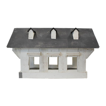 Bird In Hand Amish Willow Hill Covered Bridge Feeder, White
