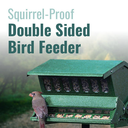 Absolute II Double Sided Bird Feeder with Pole & Hanger - BIRDLOVER