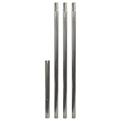 Heritage Farms Purple Martin Quad Pod Pole System, Gray, 14'
