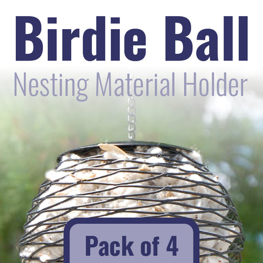 Birdie Ball Nesting Material Holders - 4 Pack - BIRDLOVER