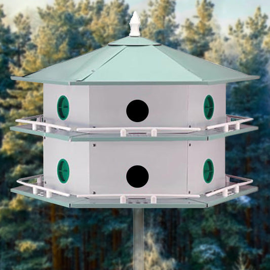 Purple Martin Deluxe Aluminum House, 12 Rooms - BIRDLOVER