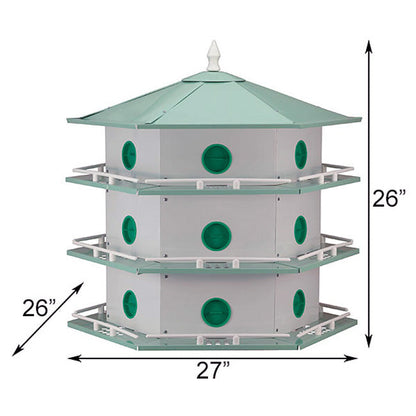 Purple Martin Deluxe Aluminum House - 18 Rooms