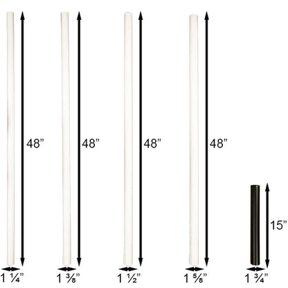 Telescoping Purple Martin House and Gourds Pole - 15'