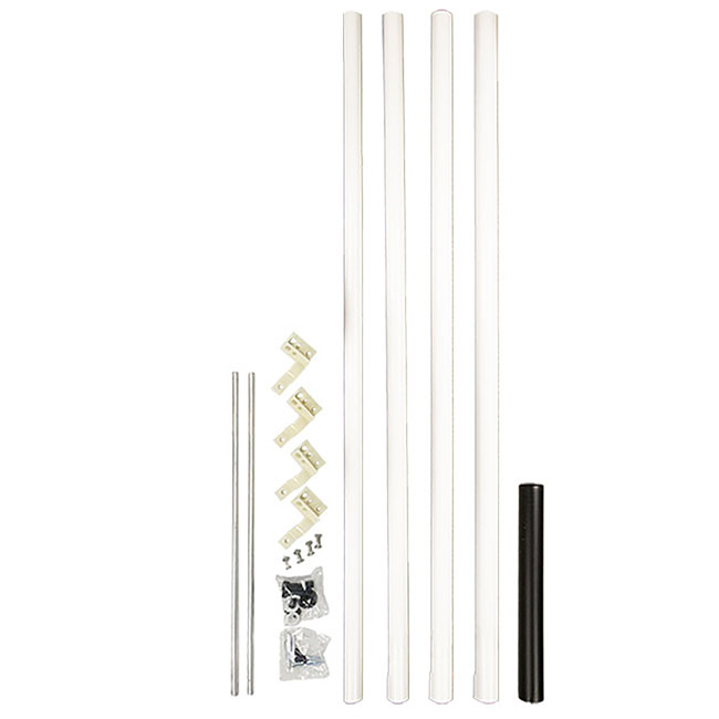 Telescoping Purple Martin House and Gourds Pole - 15'