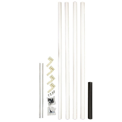 Telescoping Purple Martin House and Gourds Pole - 15'