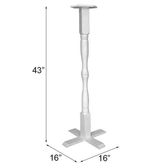 Novelty Pedestal with Ground Auger