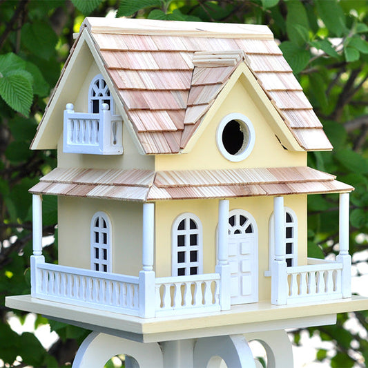 Cape May Cottage Bird House, Yellow - BIRDLOVER