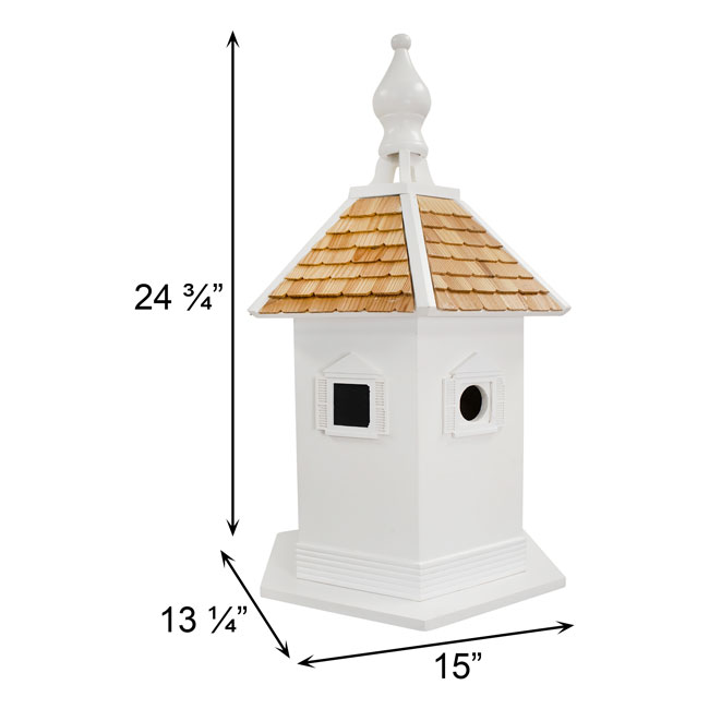 Medium Enchantment Bird House, White