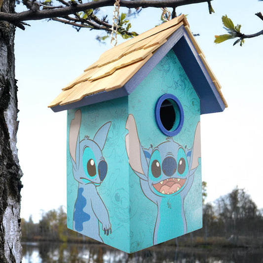 Stitch Standard Bird House, Blue - BIRDLOVER