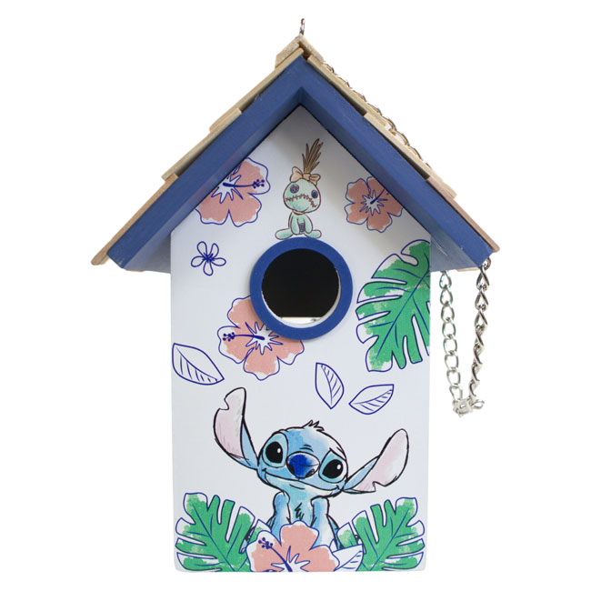 Stitch Standard Bird House, Hibiscus Print