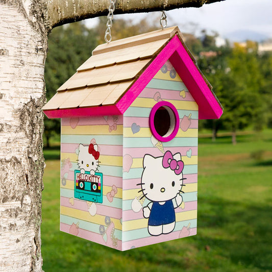 Hello Kitty Hanging Bird House, Ice Cream - BIRDLOVER
