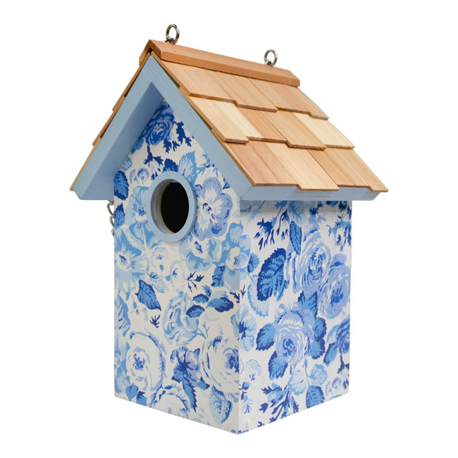Laura Ashley Quartet Garden Bird House, Blue