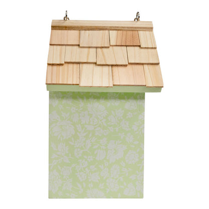 Laura Ashley Ditzy Garden Bird House, Mint Green