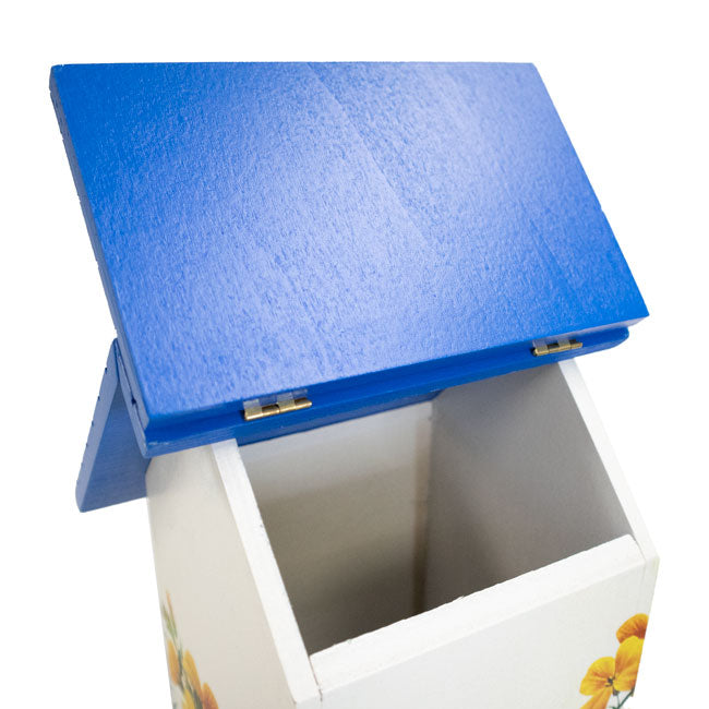 Homestyle Bird Feeder, Bluebirds w/Camellia
