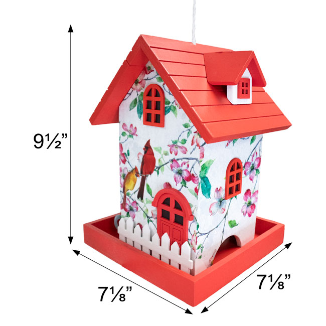 Homestyle Bird Feeder, Cardinals & Dogwood